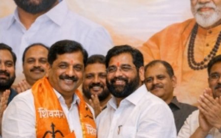 काँग्रेसचे नेतेसचिव पोते यांचा शिंदे शिवसेनेत प्रवेश...