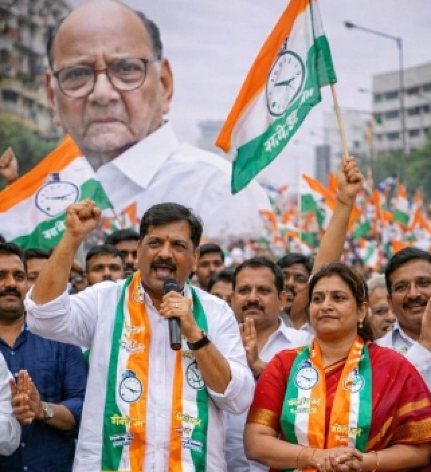 राष्ट्रवादी काँग्रेस पक्ष शरद पवार पक्षाची प्रचार रॅलीला जोरदार सुरुवात...